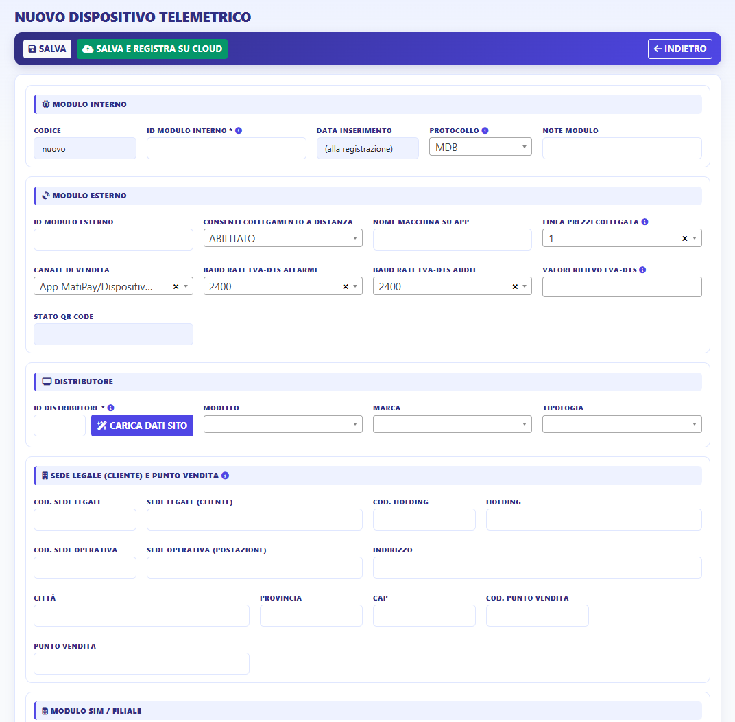 nuovo_dispositivo_telemetrico Scheda Nuovo dispositivo telemetrico