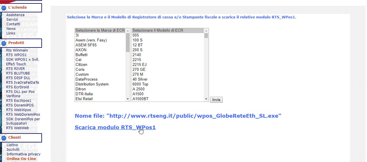 driver_003 Installazione driver per registratore di cassa