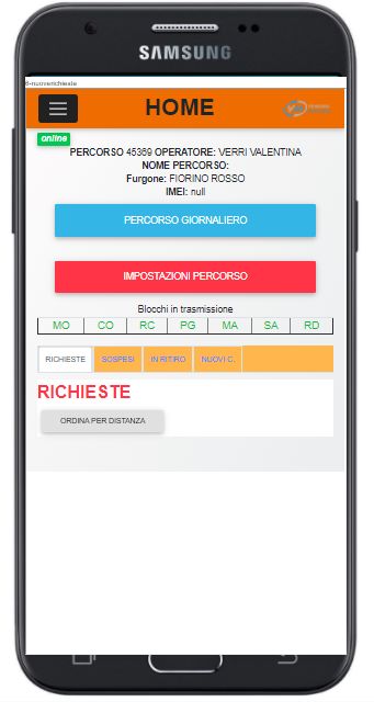 newapp_016 Chiusura percorso da smartphone