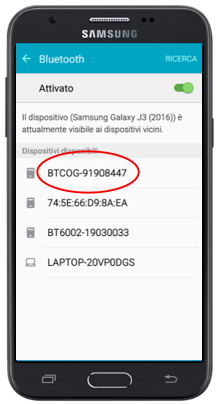 Ritiro dati con BT DATAKEY