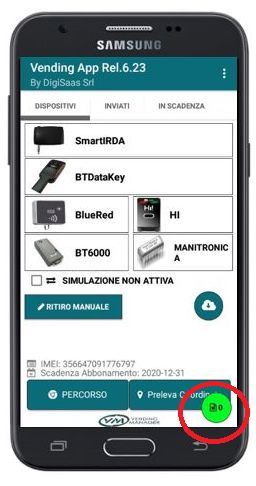 Ritiro dati con MANITRONICA