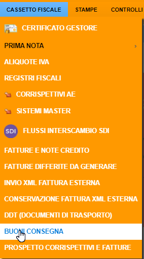 buono Buono di consegna da pc