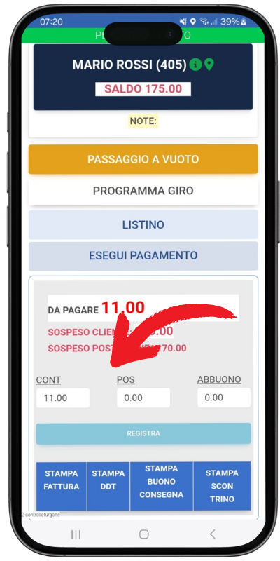 pagamento Vendita diretta da smartphone