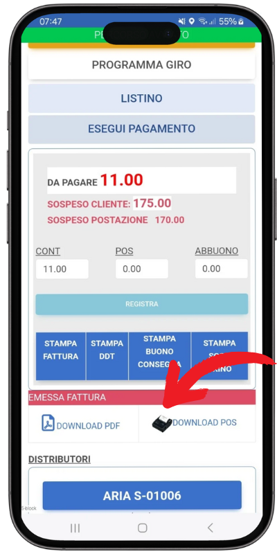 stampa Vendita diretta da smartphone
