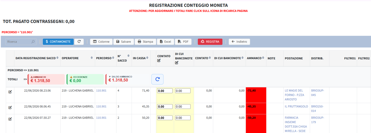 conteggio_moneta002 Registrazione conteggio moneta