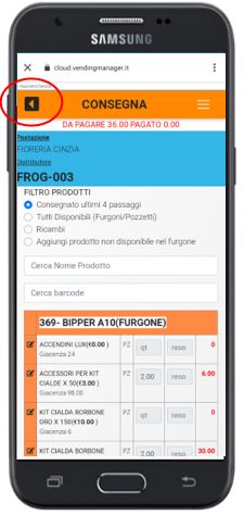 Vendita con DDT da smartphone