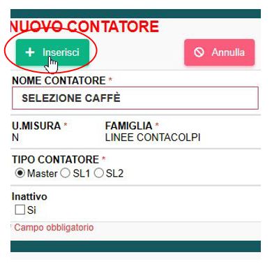 Creazione contatori battute