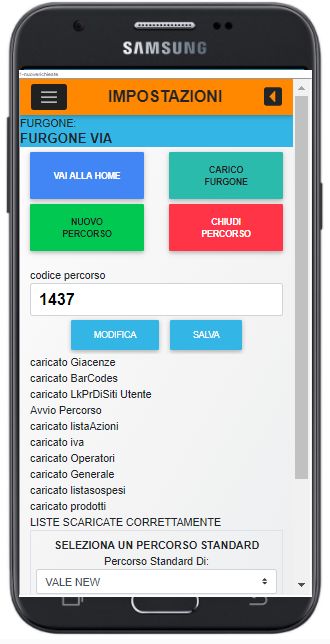 apri_002 Chiusura percorso da smartphone