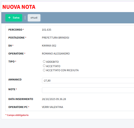 Note e ammanchi