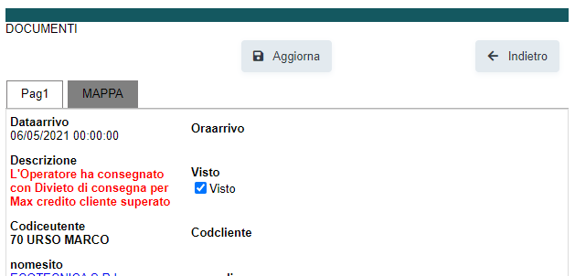 Avvisi – Primo passaggio