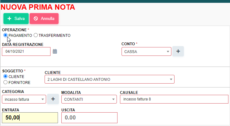 PRIMA NOTA