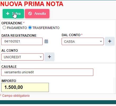 PRIMA NOTA