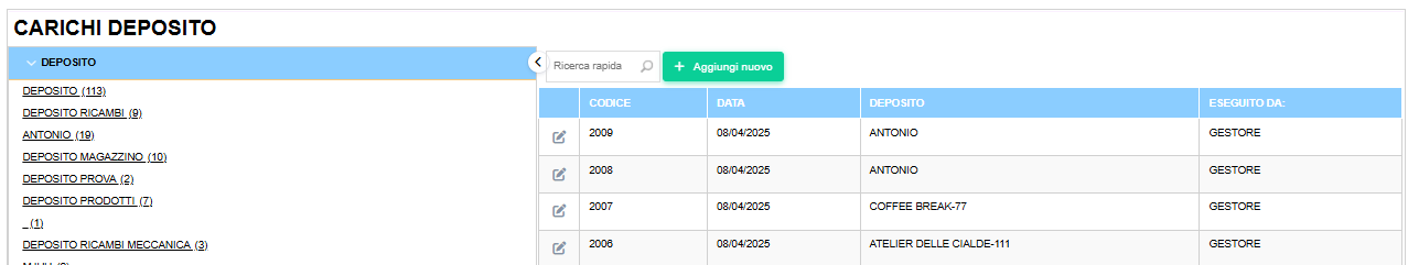 carico_deposito Carico deposito