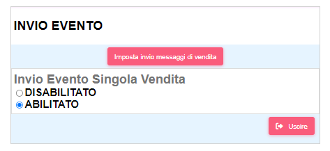 invio_evento Attivare i messaggi della telemetria