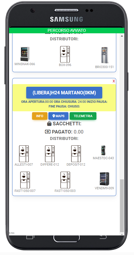 precarico_app Previsione carico da vendite telemetriche