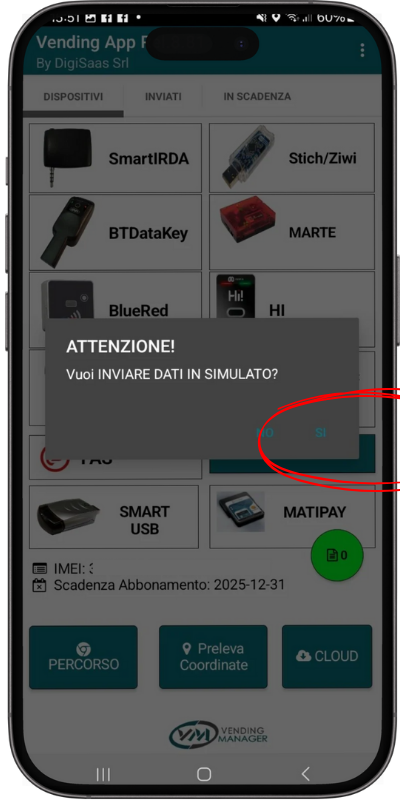 Trasmissione dati in simulato