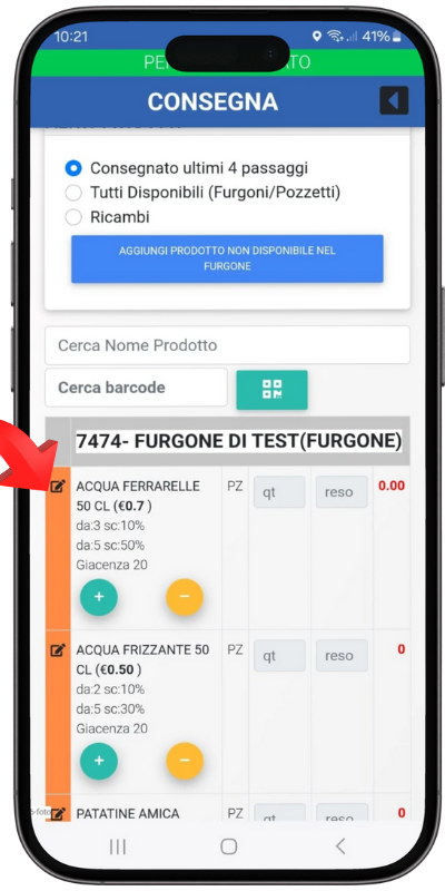 omaggio OMAGGIO PRODOTTO su Vending APP